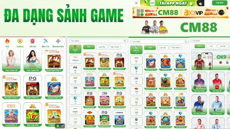 Hệ sinh thái cá cược và giải trí trực tuyến tại CM88